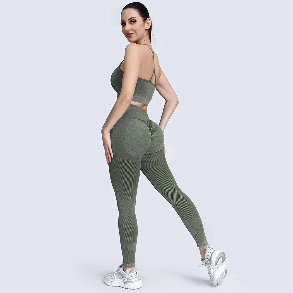 Seamless Yoga Set Gym Clothes Sportswear Yoga Suits For Women Fitness Set Tracksuits Sports Bra Gym Leggings