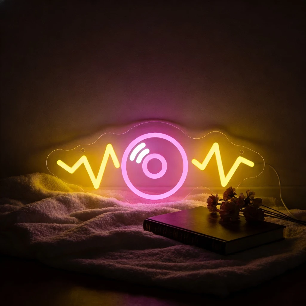 

Светодиодная неоновая вывеска Sound Wave для декора спальни, современное настенное искусство, создающее эффектный момент, уютную атмосферу, для дома, офиса, кафе, освещение, подарок