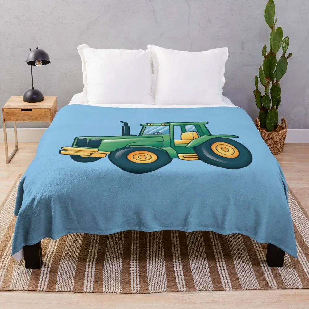 

tractor Throw Blanket valentine gift ideas Personalized Gift Bed for winter Blankets