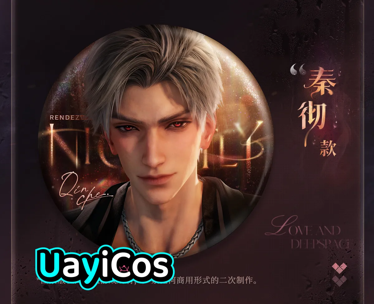 Gioco ufficiale Love and Deepspace Badge Pins Sylus Caleb Xavier Rafayel Nightly Rendezvous Spilla Ornamento Anime Figura Giocattolo per bambini