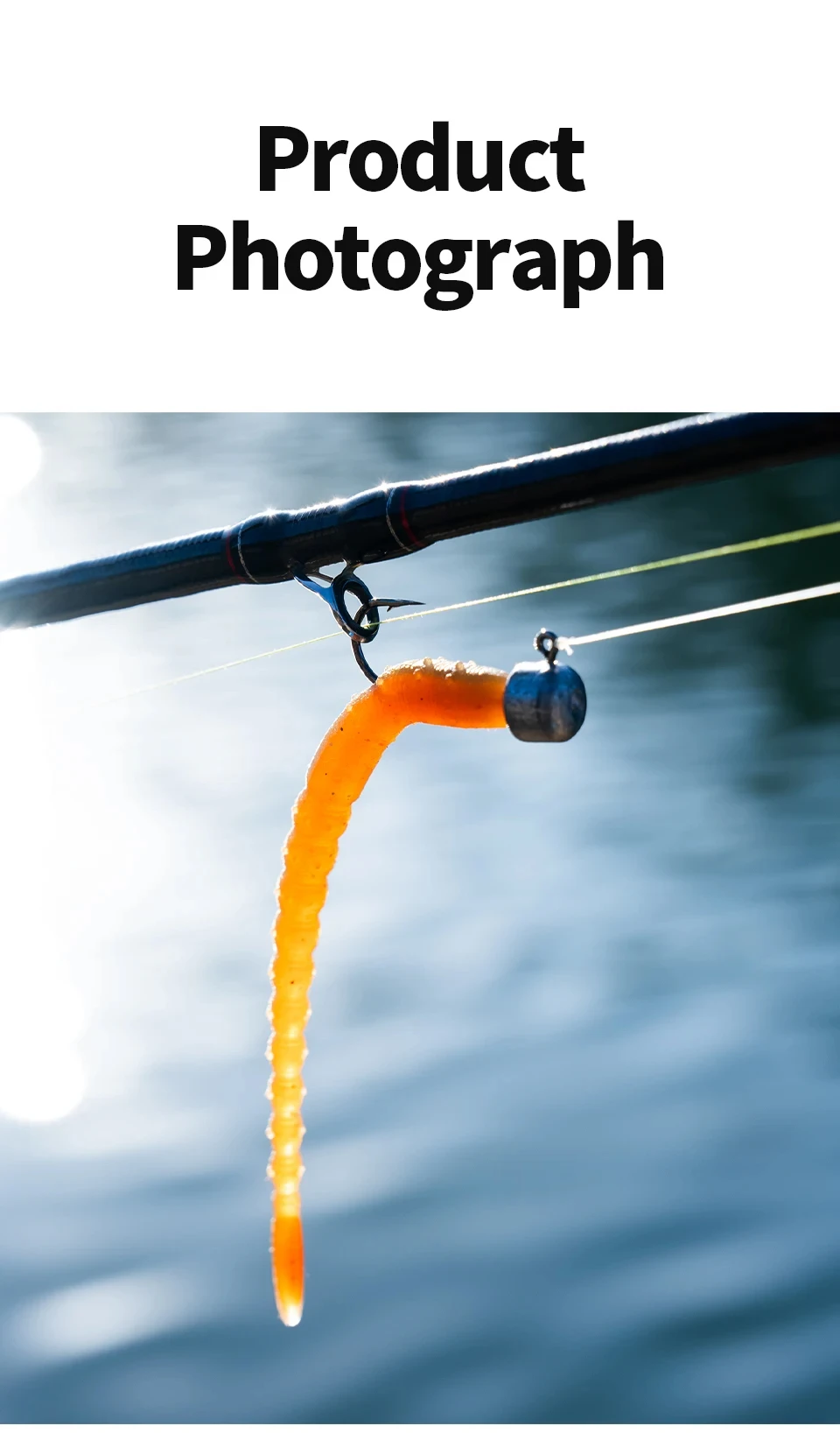 15 teile/paket Schwimmende Angeln Weiche Köder 110mm Pailletten Wurm Silikon Swimbaits Lockt Pesca Bass Karpfen Angeln Tackle Köder – Detail 13
