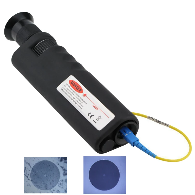 Handheld 400X Magnification Field Fiber Optic Microscope For 1.25mm And 2.5mm Optical Connector