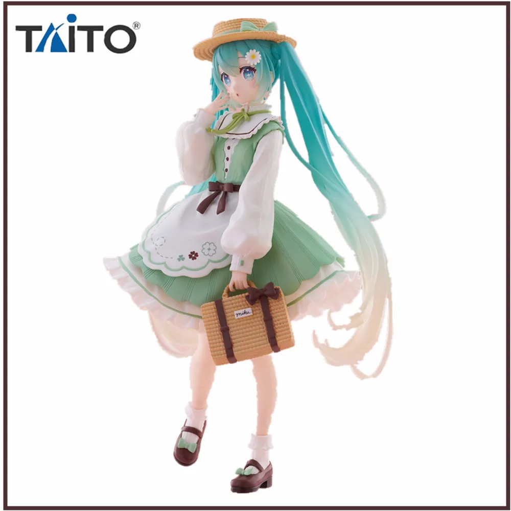 Original Anime Figure TAITO Hatsune Miku Fashion Country ver. Action Figurine Toys for Children Collector Model Doll 18cm