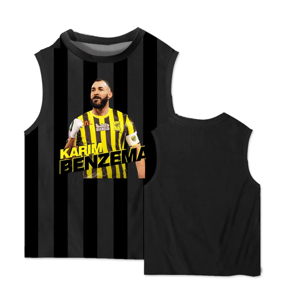 Benzema No. 9 Jeddah United Ittihad Football Clothes Sleeveless T-Shirts Men's And Women's Vests Children's Jersey