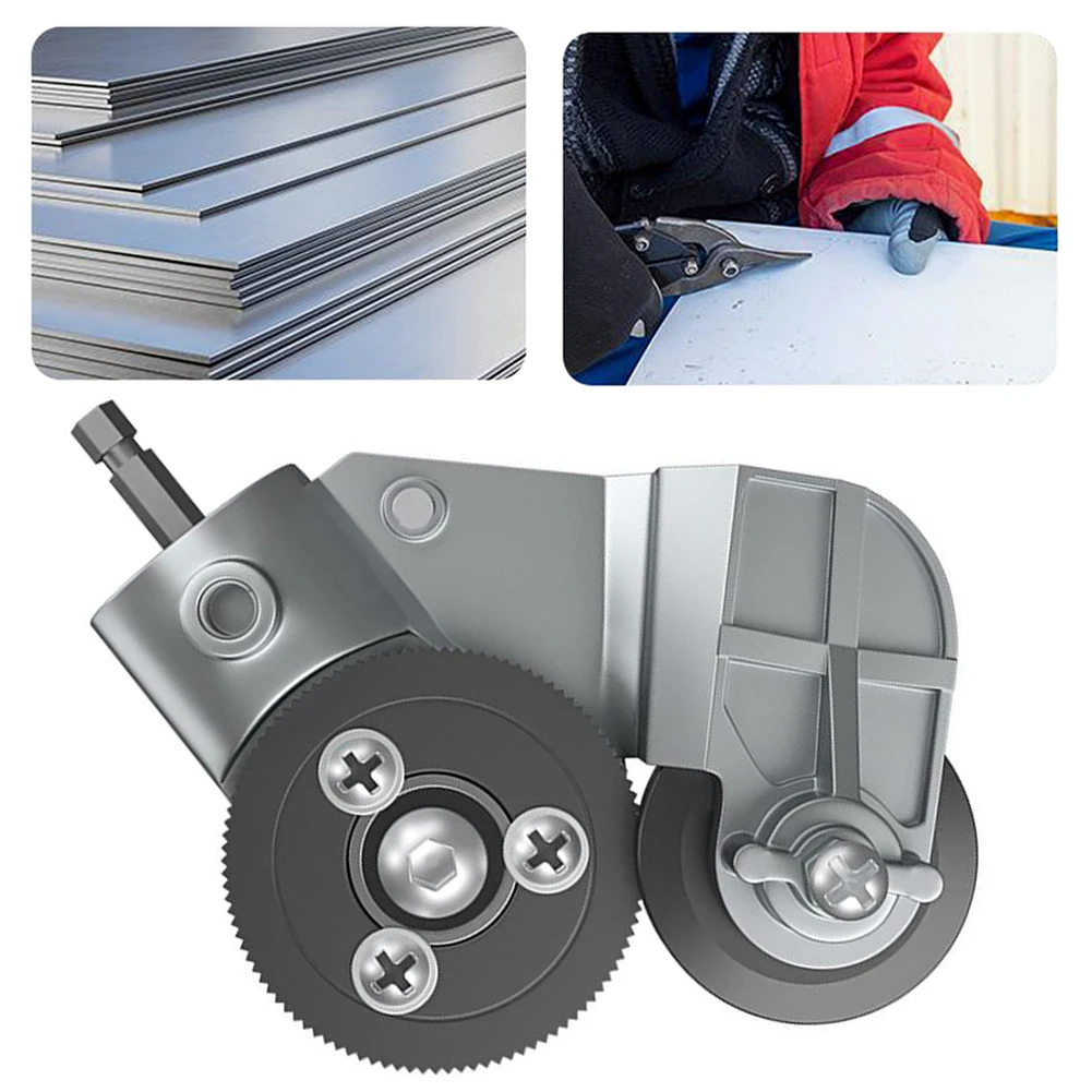 Broca Elétrica Placa Cortador Metal Sheet Cutter Acessório Adaptador Tesouras Nibbler Corte