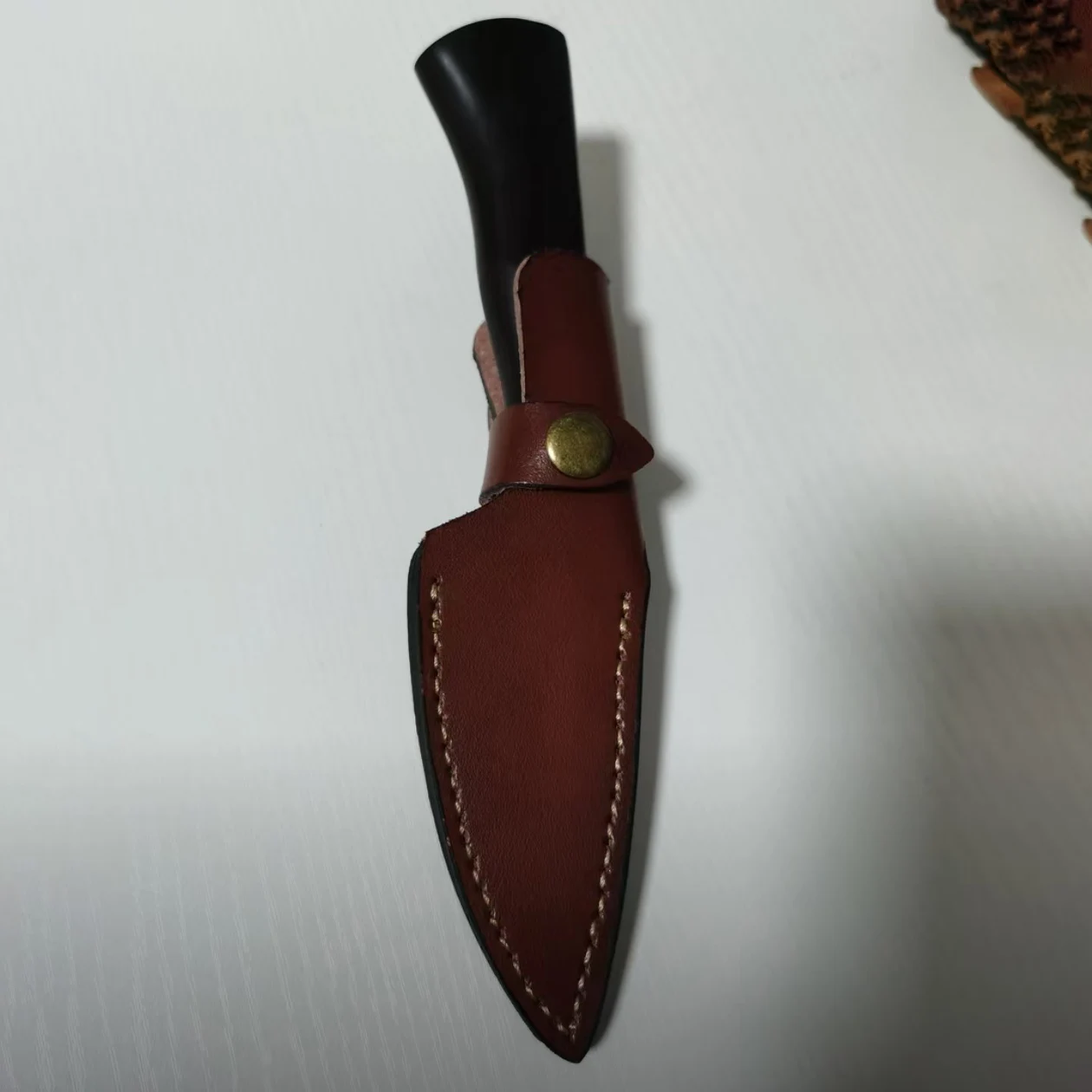 4.5 Inch Utility Knife BG42 Steel Sanmai-gawari Blade Paring Barbecue Cleaver Peeling Handmade Forged Kitchen Knife With Cover