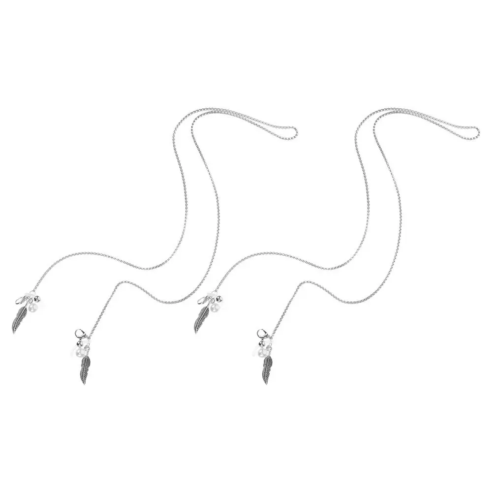 

2Pcs Eyeglass Chain Sunglasses Strap Leaf Design Eyeglasses Holder Cord Durable Lightweight Eyewear Accessories