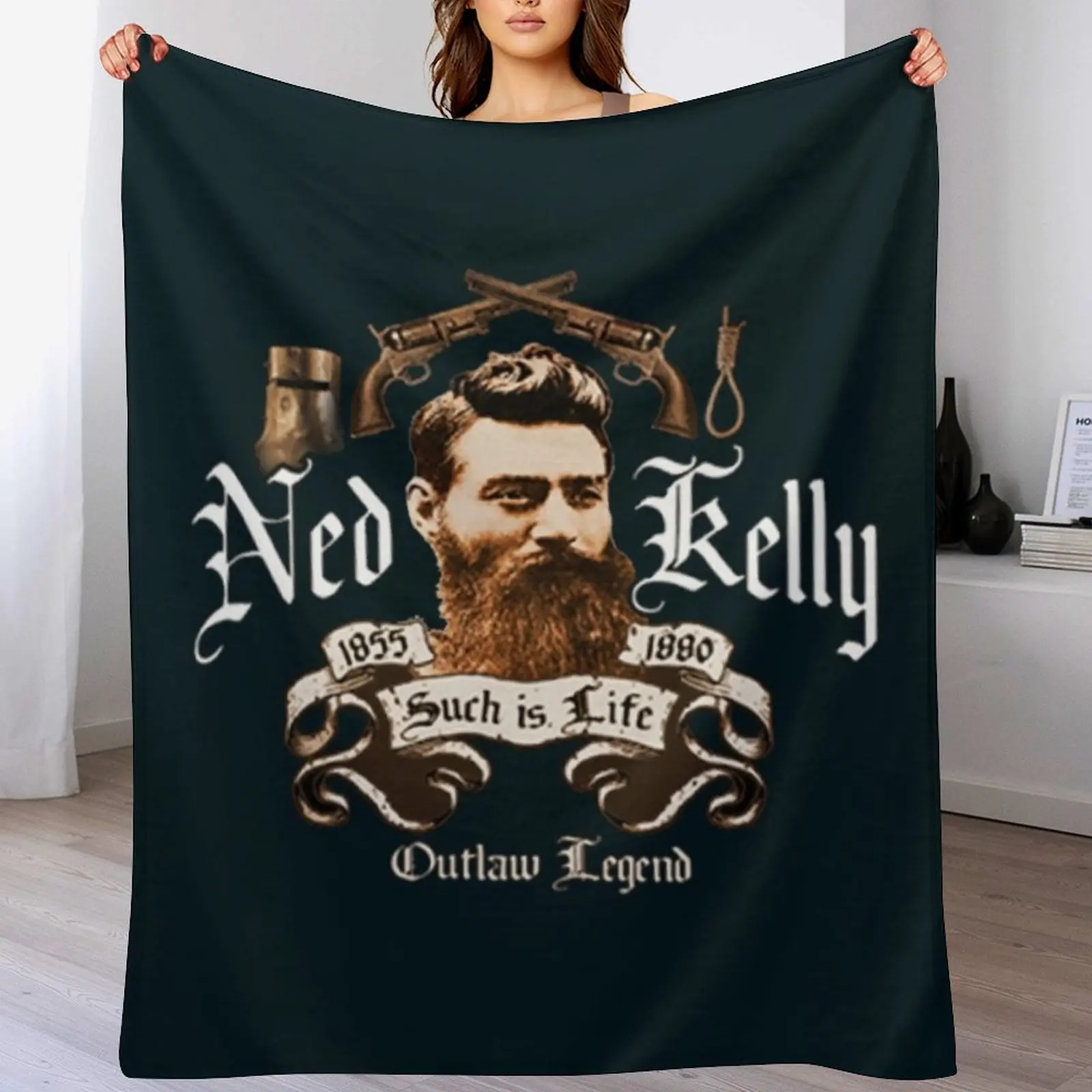 Ned kelly Throw Blanket Summer Beddings blankets and throws Luxury Thicken Luxury St Blankets