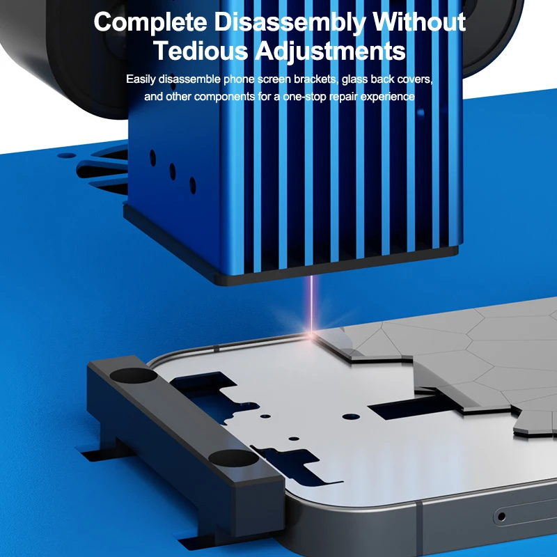 SUNSHINE SS-890B Mini-laserschermverwijderingsmachine kan achterglas, beugels en andere componenten verwijderen in verschillende kleuren