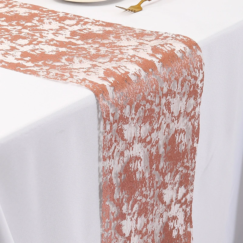 28x275cm Glitter Metallic Foil Thin Mesh Table Runners Roll, Table Decorations For Home Wedding Birthday Christmas Decorations