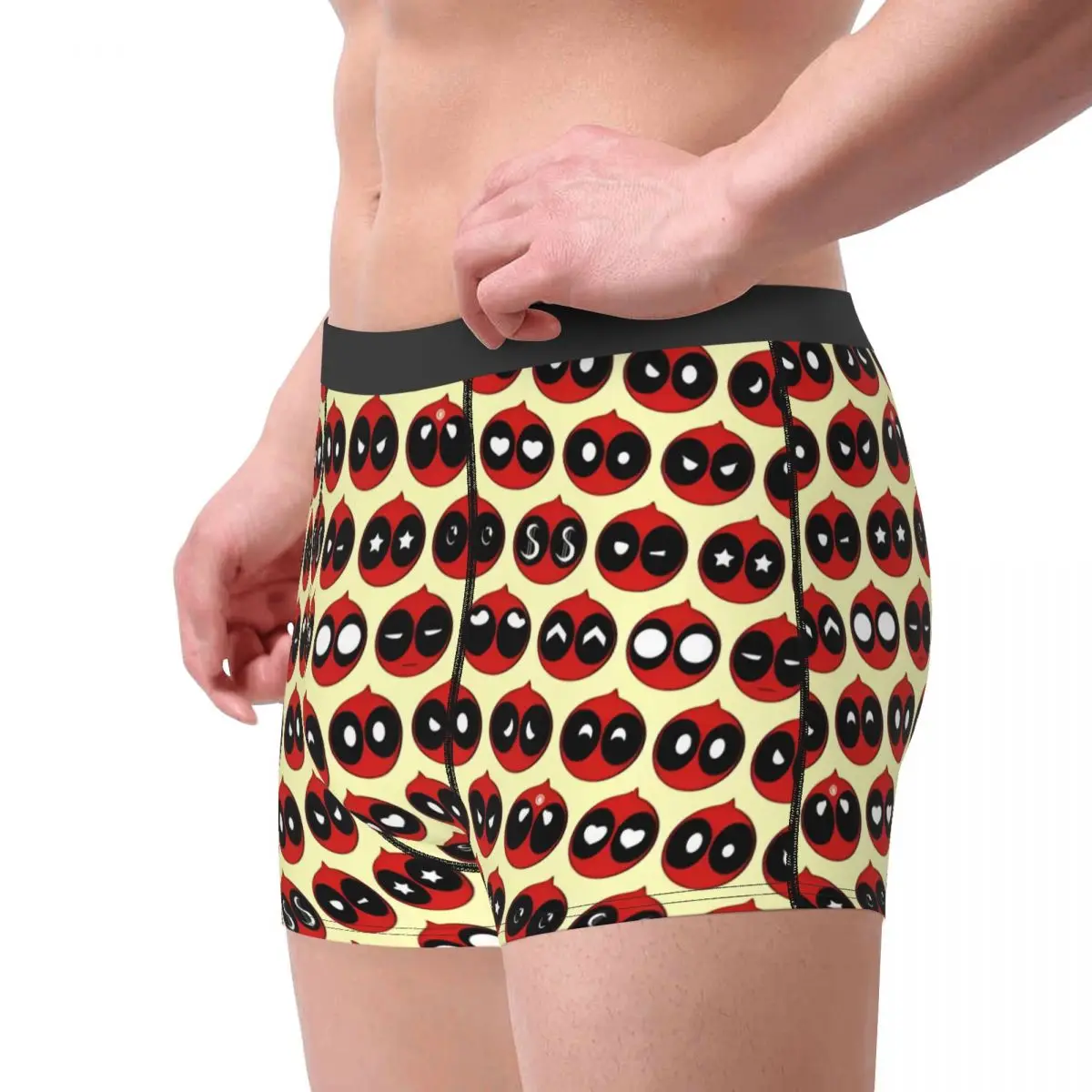 Deadpool Cartoon Movie Cool Men's Underwear Mask Icons Boxer Briefs Shorts Panties Novelty Breathable Underpants for Homme S-XXL