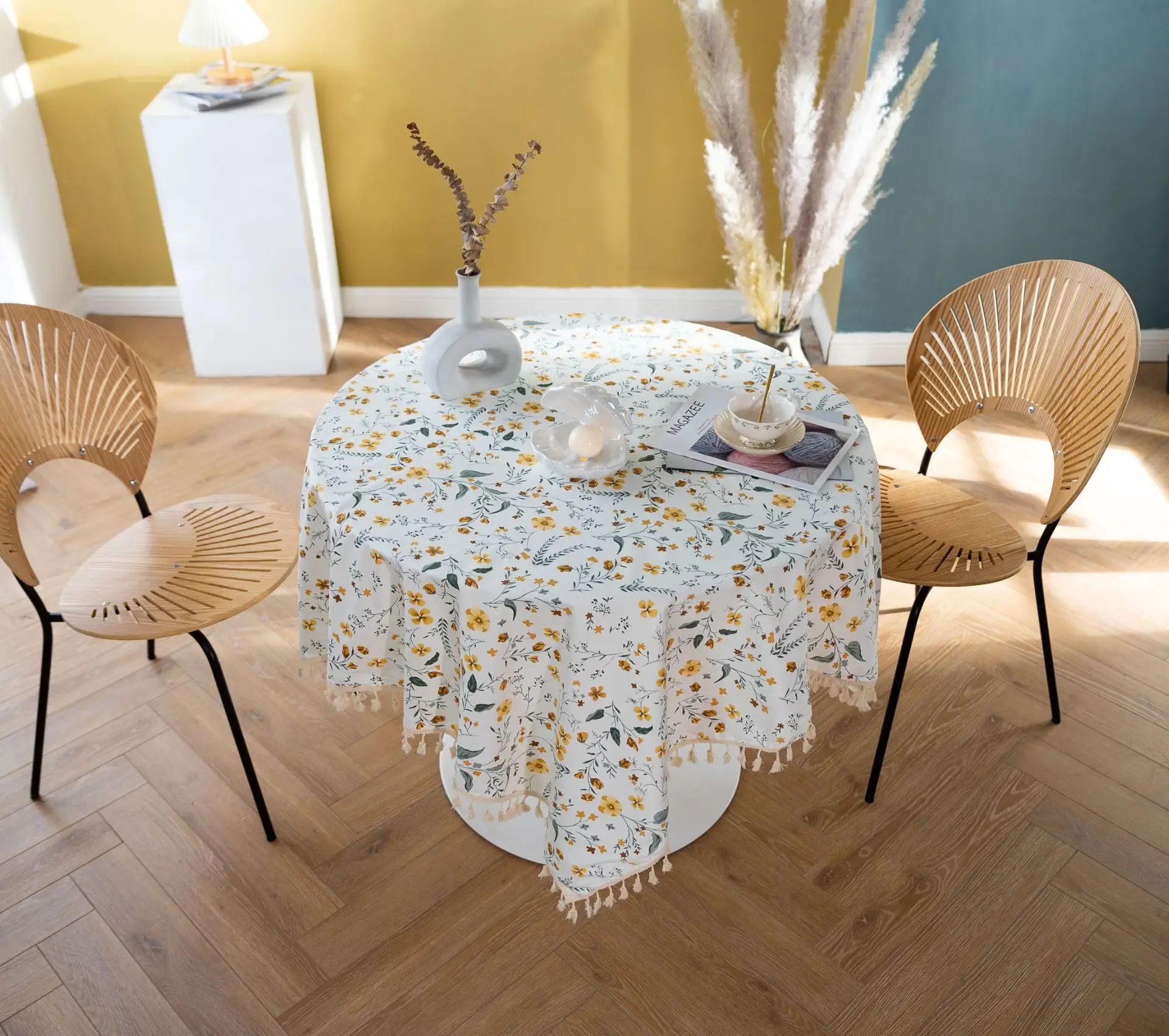 Flower Style Table Clothes For Dining Table Cotton Rectangular Tablecloths Dining Table Cover Decorative Mat Mantel Mesa Nappe