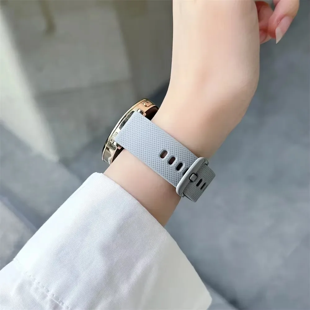 Rhombus Pattern Silicone Sport Band 20mm 22mm for Amazfit Bip 6 5 Replacement Strap Breathable Soft Durable Adjustable Men Women