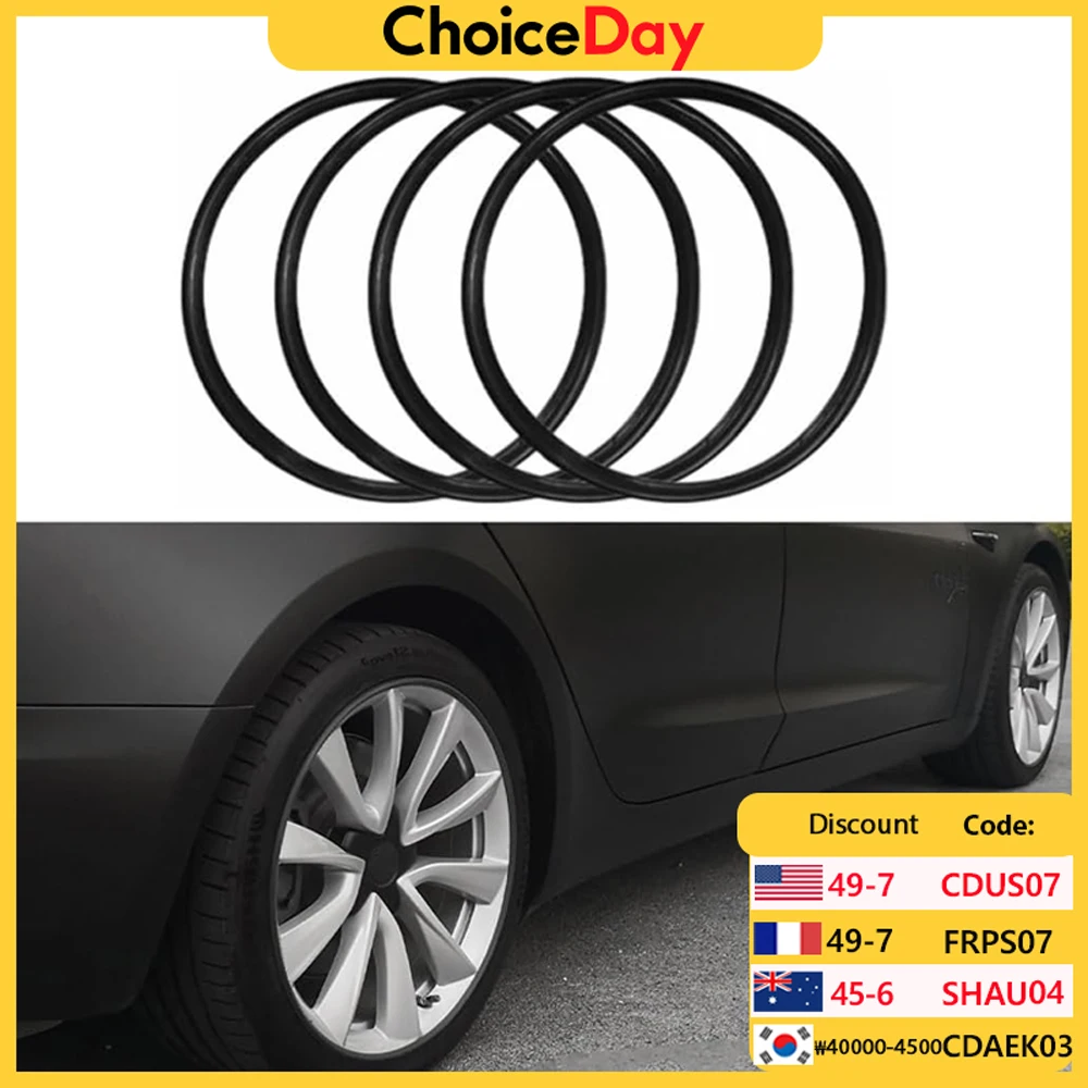 

4PCS Automotive Alloy Wheel Protector Ring Anti-Scratch HubCap Patch R15 R16 R17 R18 R19 R20 R21 R22 Full Rim Cover Accessories