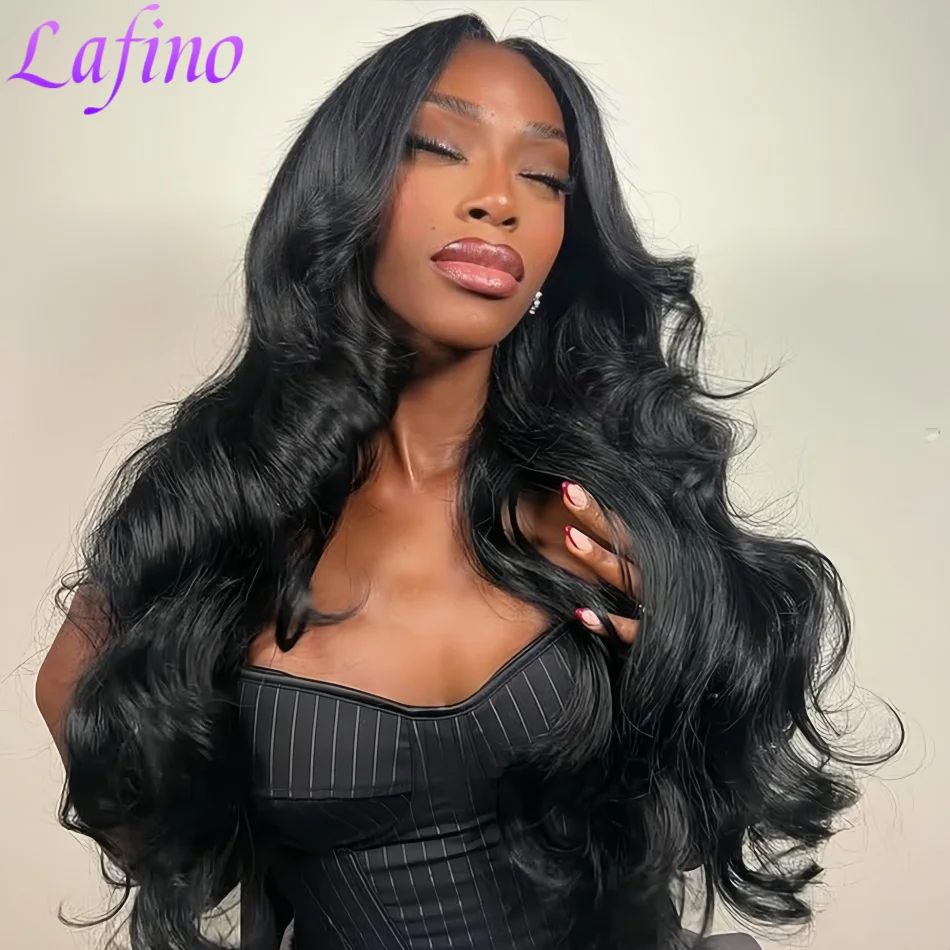 

200 Density HD Transparent Lace Front Wigs 13x6 Body Wave Human Hair Lace Frontal Wig Brazilian Pre Plucked 100% Wigs for Women