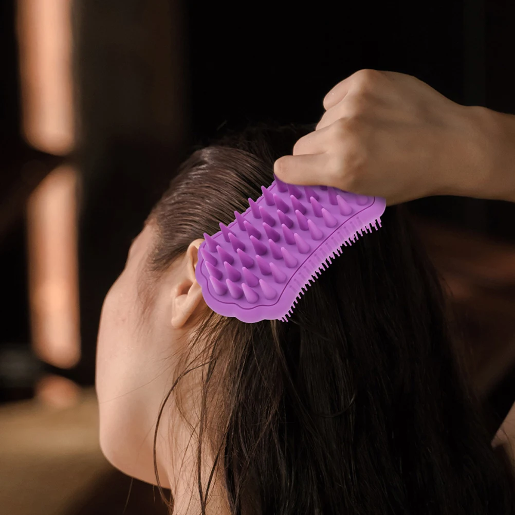 

2 шт. шампунь, расческа, отшелушивающее средство для тела, очистка кожи головы, массажный очиститель остатков, щетка для волос, массажер, силикагель