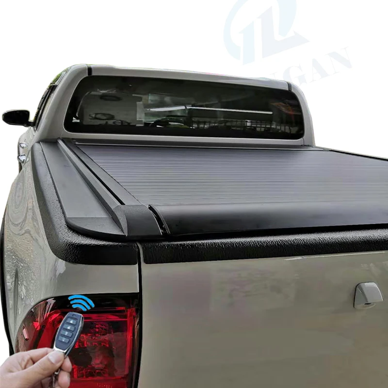 Truck Bed Covers Exterior Aluminum Roll Up Tonneau Cover For Hilux Rocco 2019