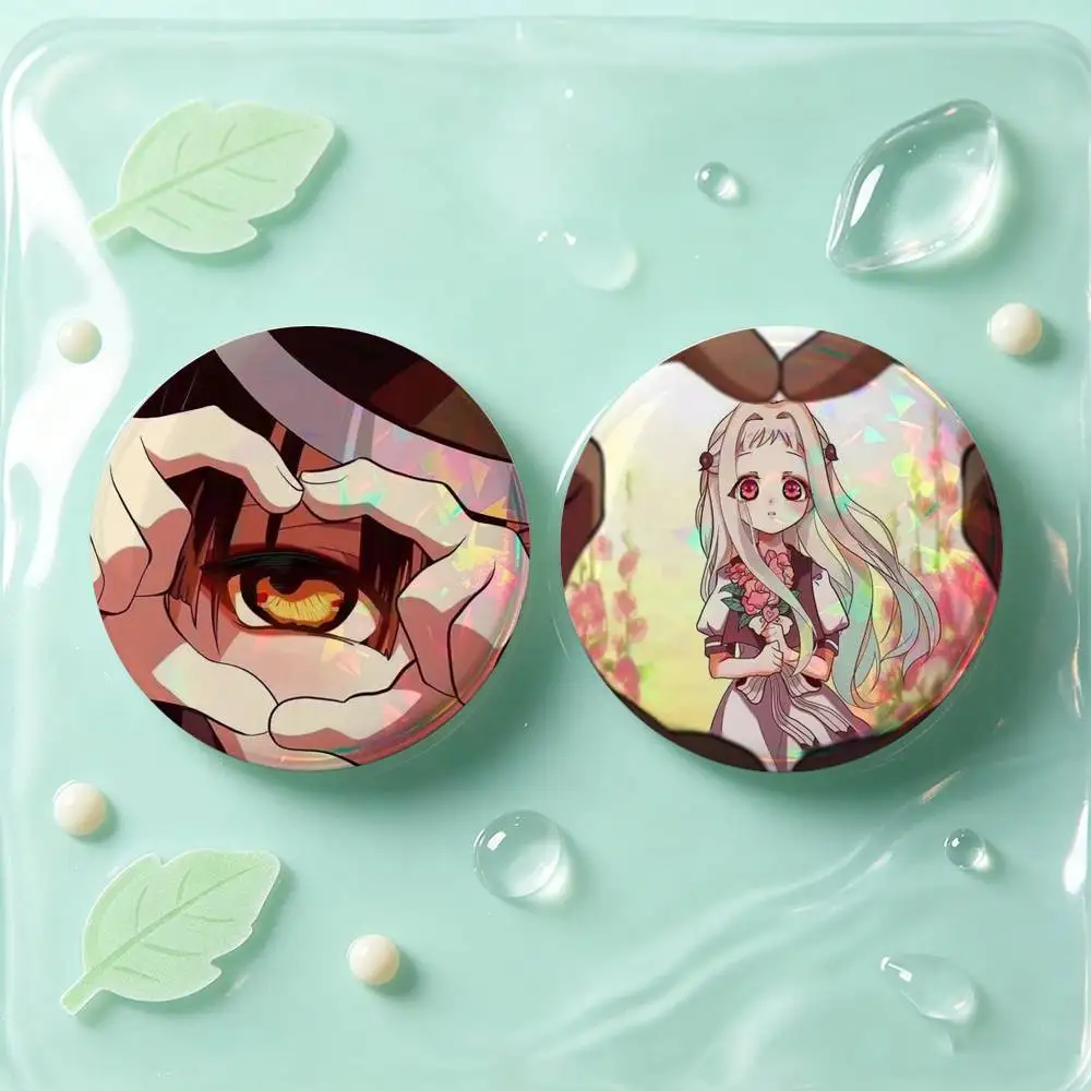 Toilet-bound Hanako-kun Anime Heart Badges 25 32 44 58 75 Mm Round Cosplay Pin Bag Decor Fans Collect Friends Gifts Brooch Souve
