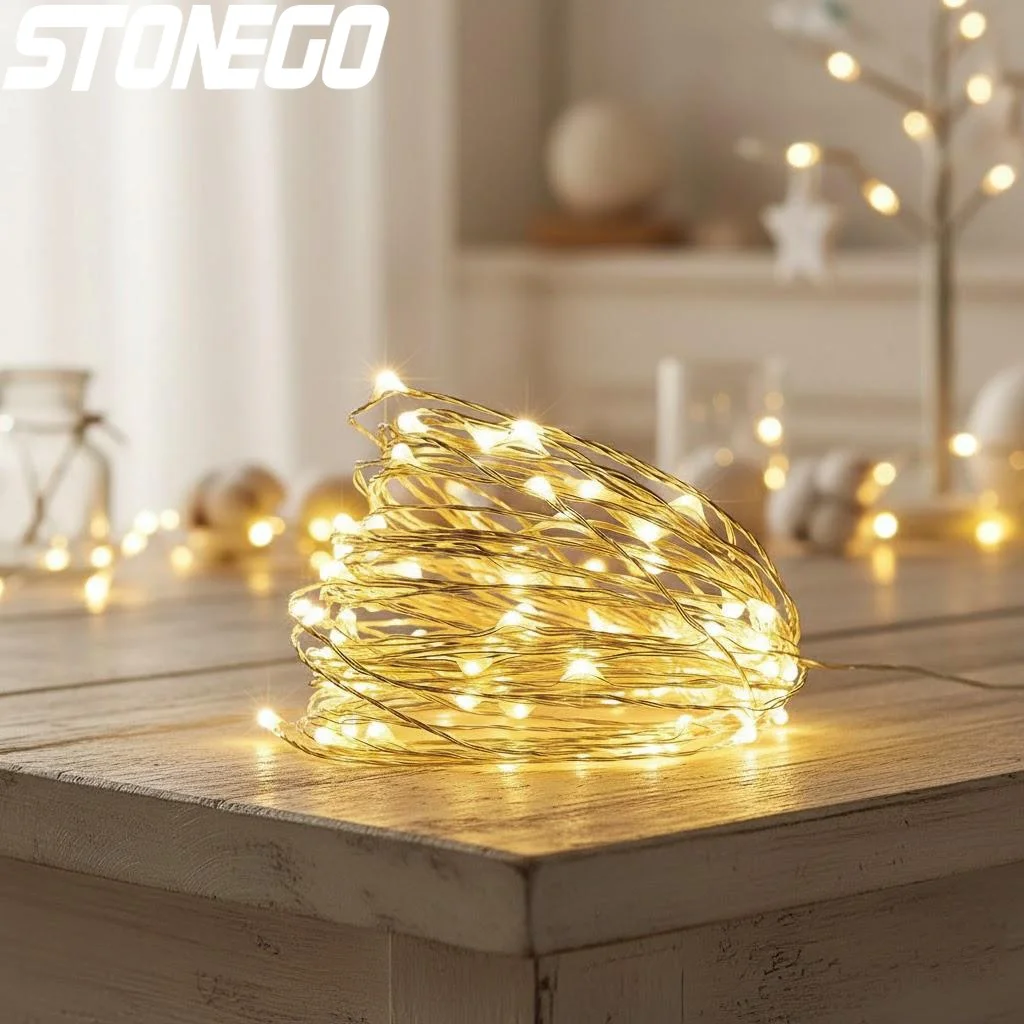 

LED Fairy String Lights USB Powered 2M 5M 10M 20M Flexible Copper Wire Cool Colorful Rope Lights for Home Party Decoration