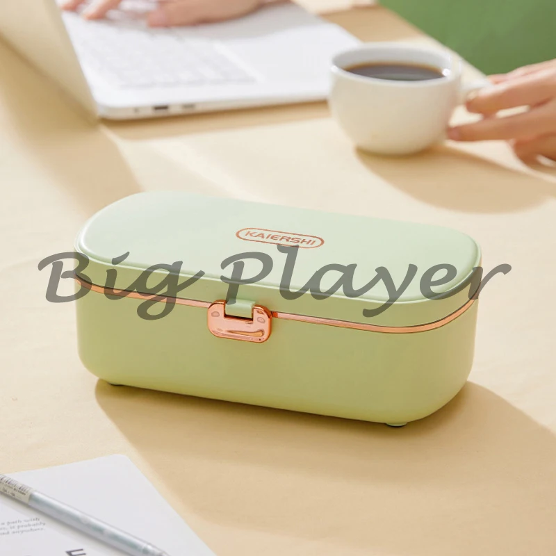 

900ml Electric Lunch Box 304 Stainless Steel Food Warmer Without Water Heated Bento Box 70℃ Thermal Boxes for Office School