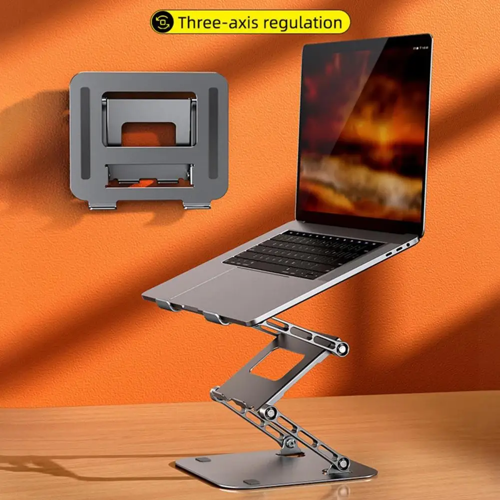Laptop Stand Portable Laptop Stand Ergonomic Stainless Laptop Bracket Stand with Adjustable Height Anti-skid Design for Stable