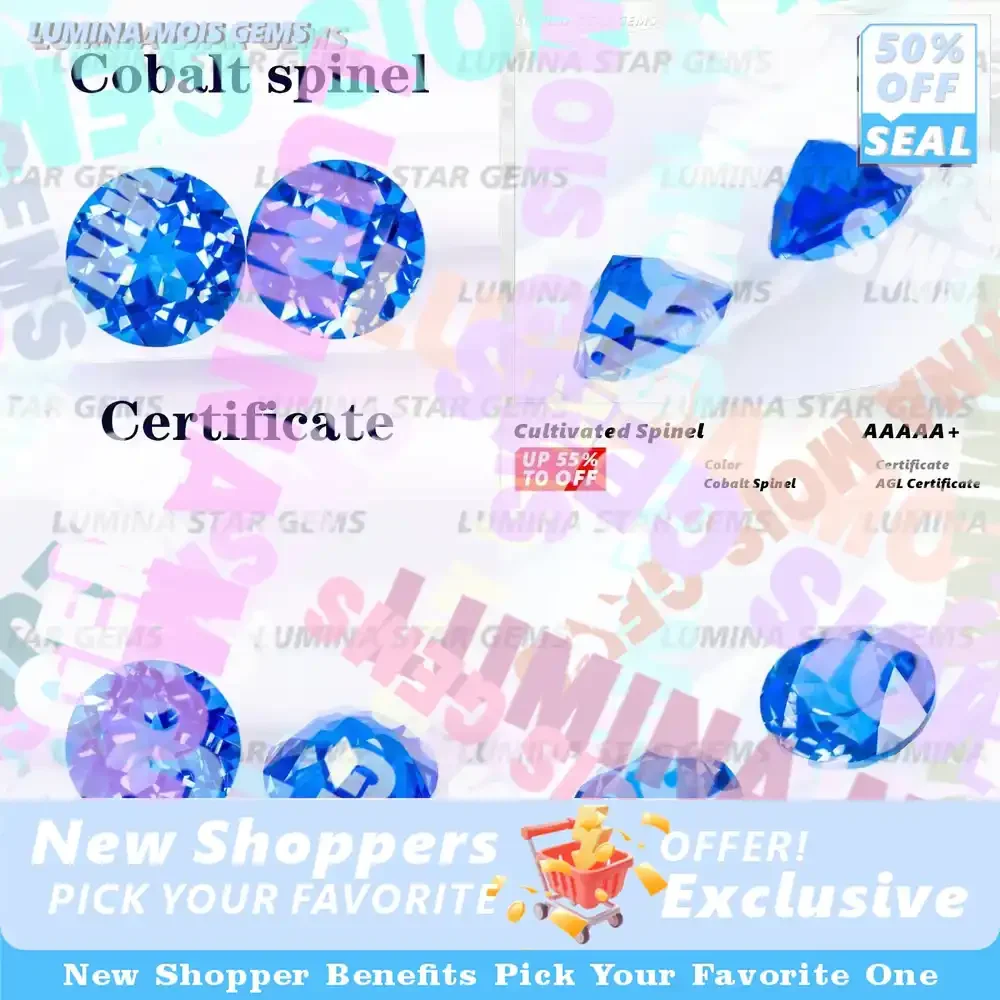 

Lab Grown Cobalt Spinel Charms Bead for Diy Jewelry Making