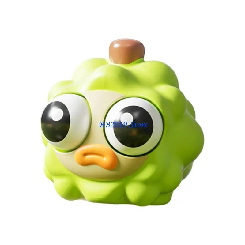 

Q0KB Lovely Fruit Design Decompressing Pinch Toy With Bubble Blowing Design For Kids