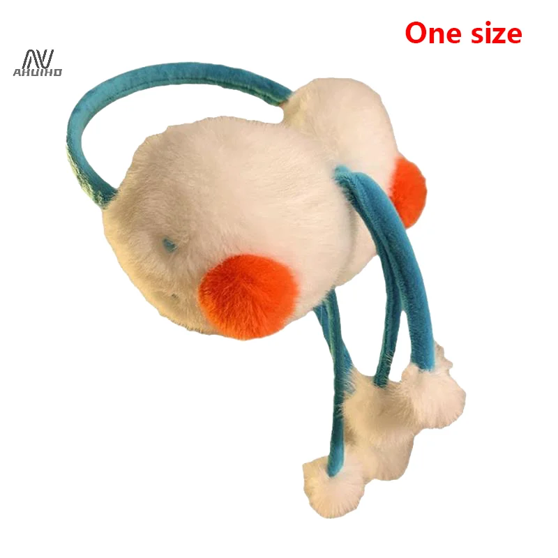 Cartone animato carino pupazzo di neve inverno caldo morbido peluche paraorecchie Girly equitazione sci a prova di freddo ispessimento paraorecchie protezione per le orecchie alette regali