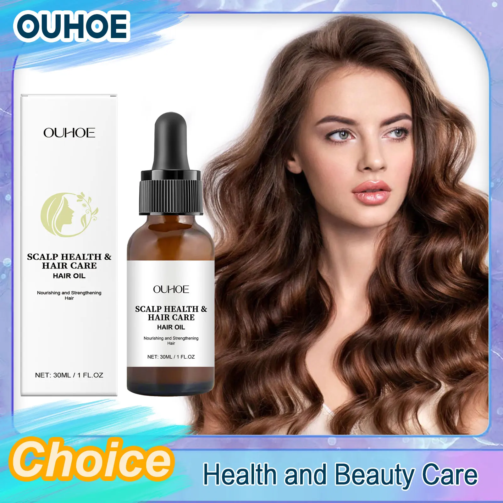 

Hair Growth Essential Oil Prevent Hair Loss Repairing Bald Regrowth Dense Regeneration Nourish Massage Pure Natural Castor Oil