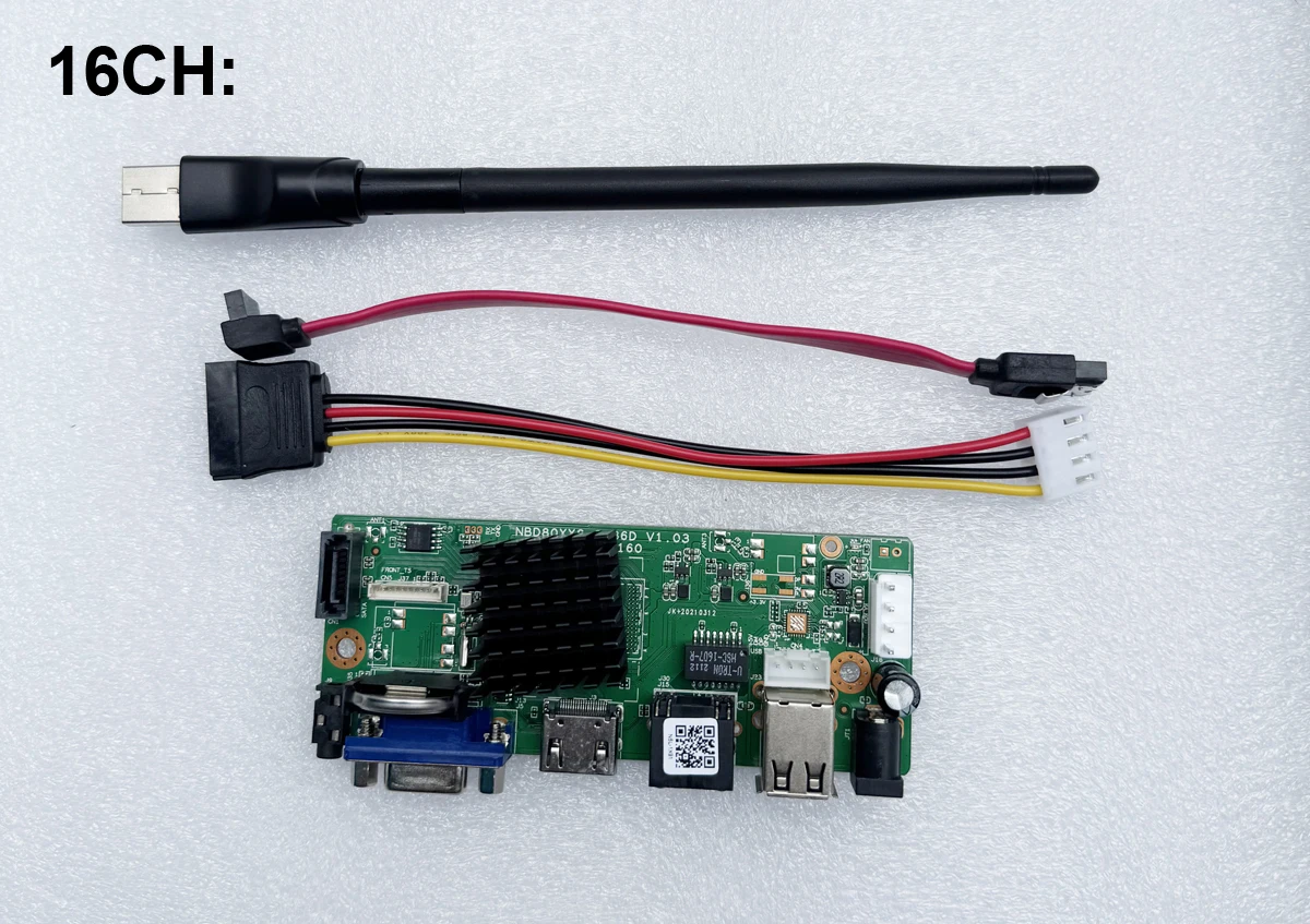 Face Detection SATA DC12V Audio XMeye H.265+ 8MP 4K 16CH 36 Channel Onvif WIFI CCTV DVR NVR Motherboard