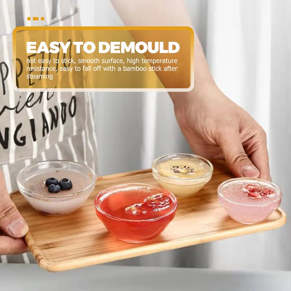 

12Pcs Small Glass Bowls Set Clear Transparent Serving Bowls for Dessert Fruit Ice Cream Salad Kitchen Tableware