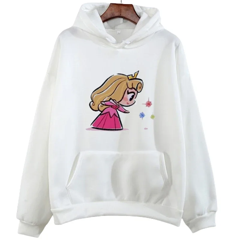 Cute Princess Graphic Printed Hoodies Fashion Casual Hoodie Pullover Tops Autumn Winter Unisex Harajuku Women\'s Sweatshirts y2k