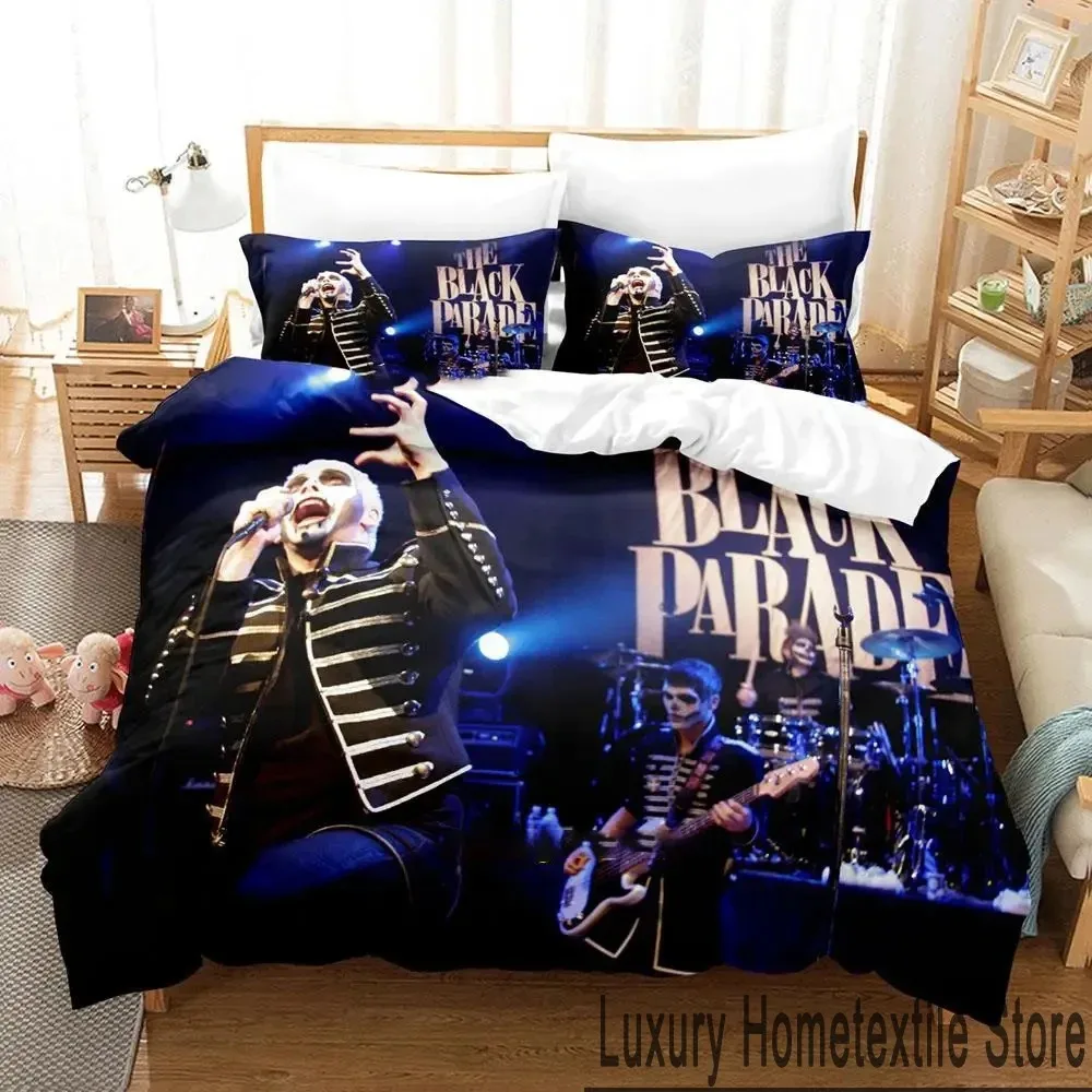 3D Print My Chemical Romance Bedding Set Boys Girls Twin Queen King Size Duvet Cover Pillowcase Bed boys Adult