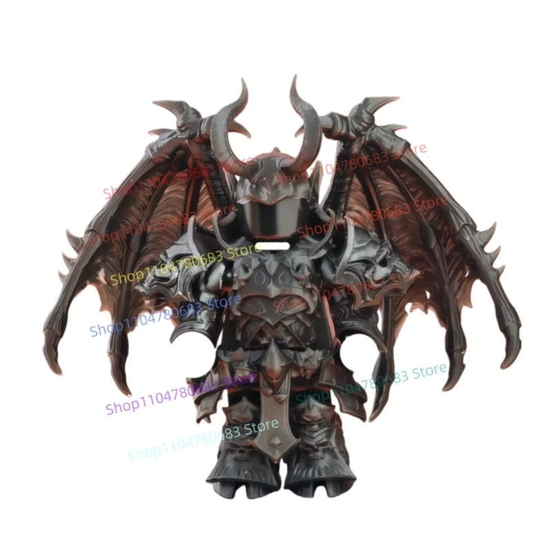 

MOC Building Blocks Black-Winged Demon Mini Figure Assembly Model Display Anime Cartoon Desktop Decor Toy Gift Collectible