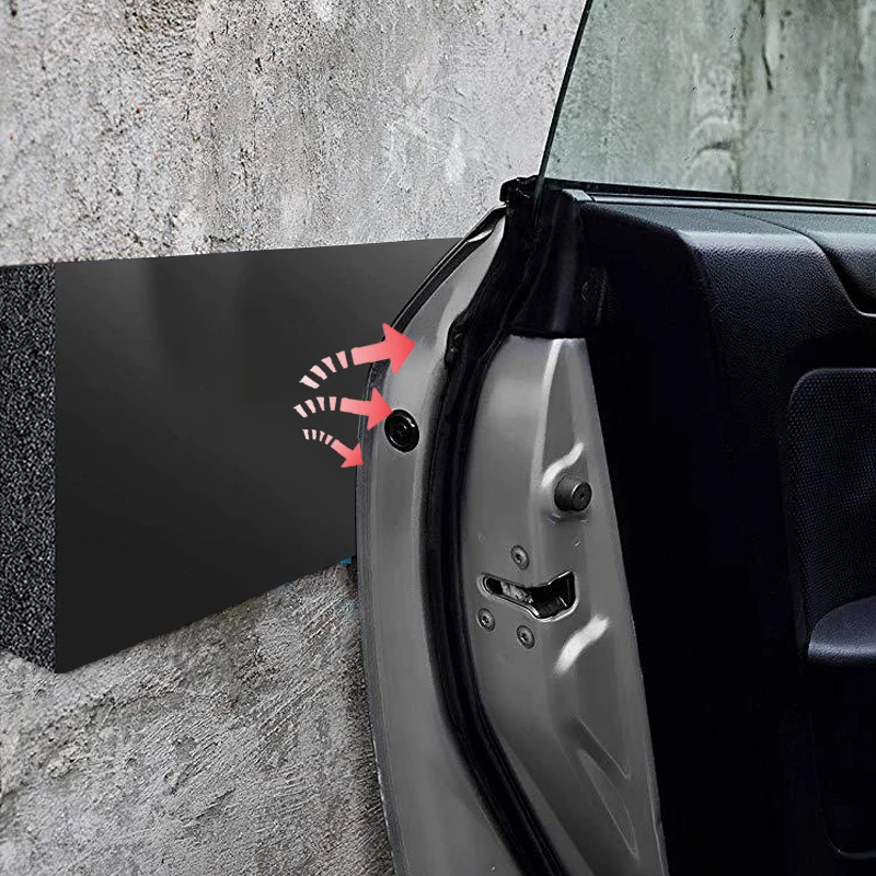 

4PCS Garage Wall Protector Car Door Bumper Guard Foam Parking Protector Self-adhesive Exterior Anti-collision Pad 30x10x3cm