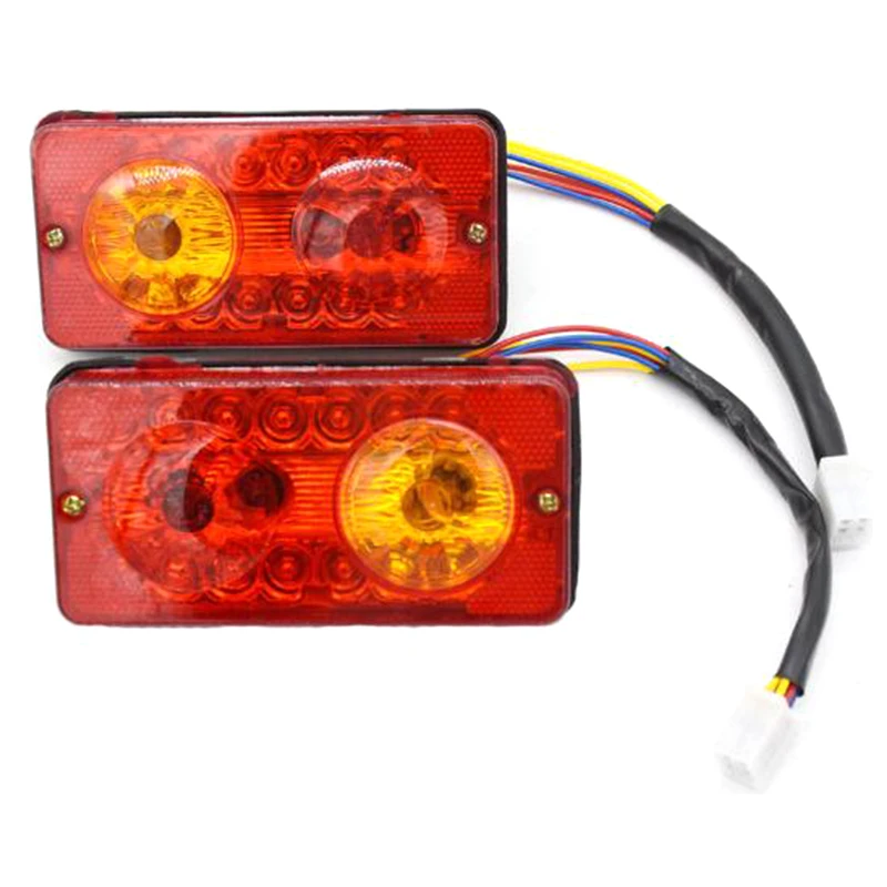 12V DC LED Rear Tail Lights Brake Turn Signal Reverse Lamp For Electric-Tricycle