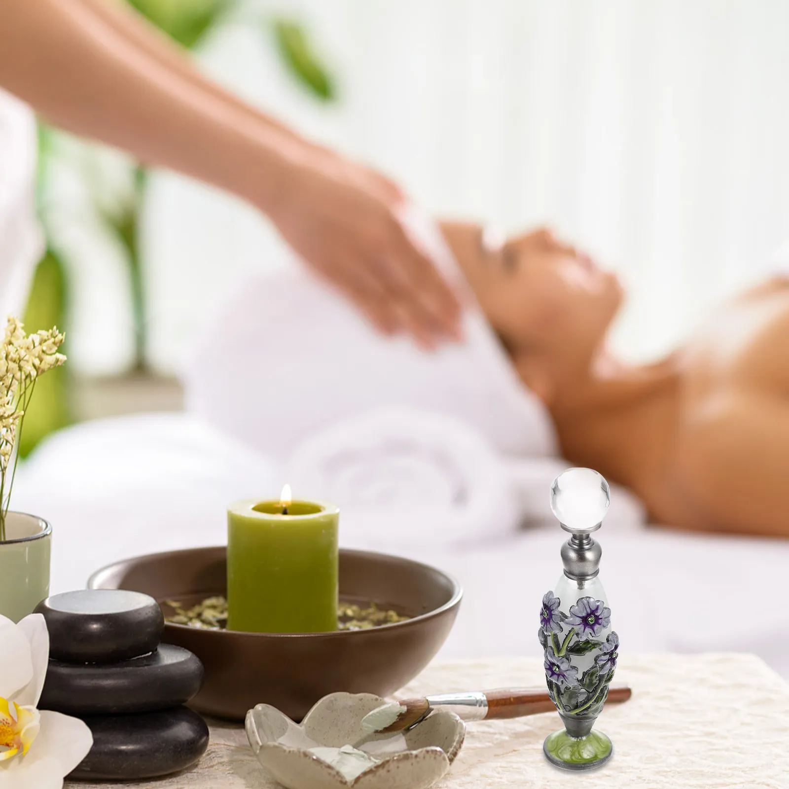 

Essential Oil Bottle 6Ml Fine Crafted Glass Aroma Bottle for Household Aromatherapy Portable Gift for Sub-Bottle