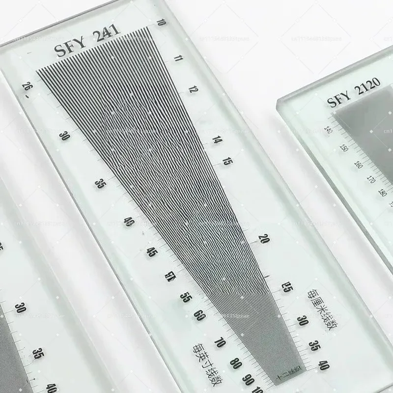 Fabric Density Gauge, Glass Fiber Weft Measuring Tool with Micro Mirror