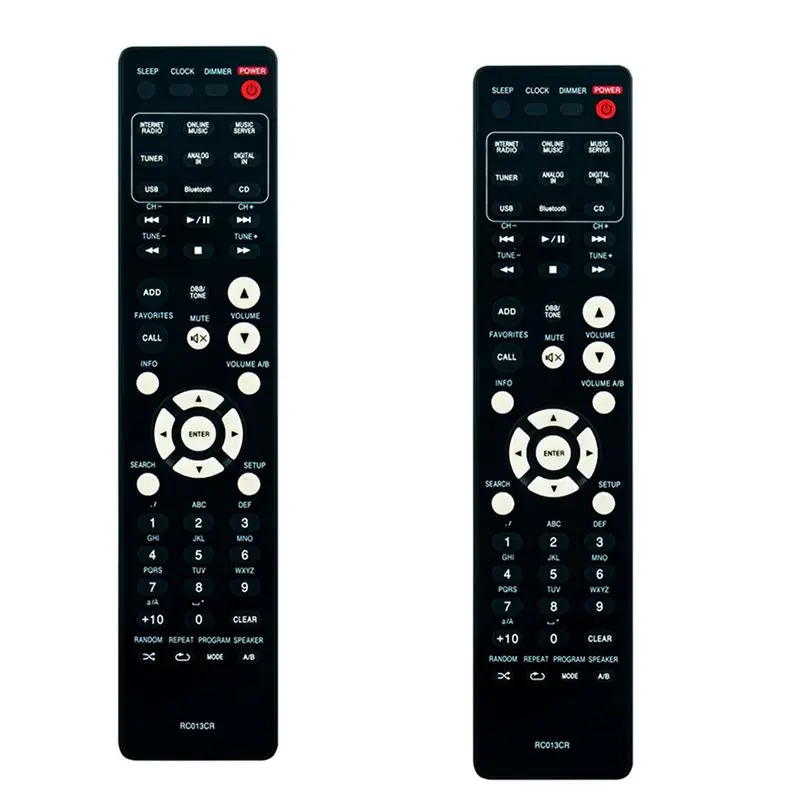 ABKN 2X Remote Control RC013CR Replacement for Marantz CD Receiver MCR611 MCR611U M-CR611 M-CR611U Black