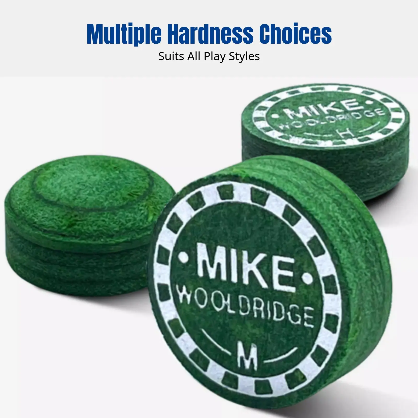 

Snooker Cue Tip, Premium Verdant Spirit Leather, Small & Large Head, Multiple Hardness, Professional Billiard Accessory