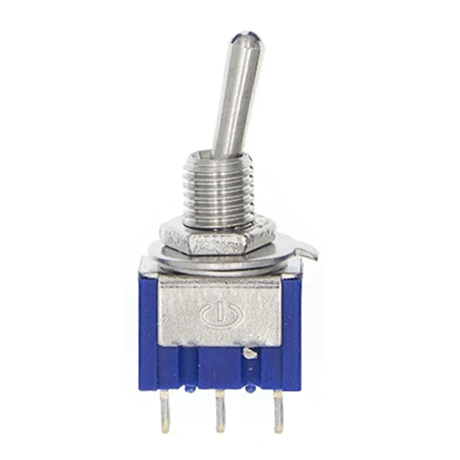 10PCS Miniature Toggle Switch MTS-102 SPDT 6A 125VAC/3A 250VAC Mini Switch Lever Switch 3 Pin ON/ON YANXD