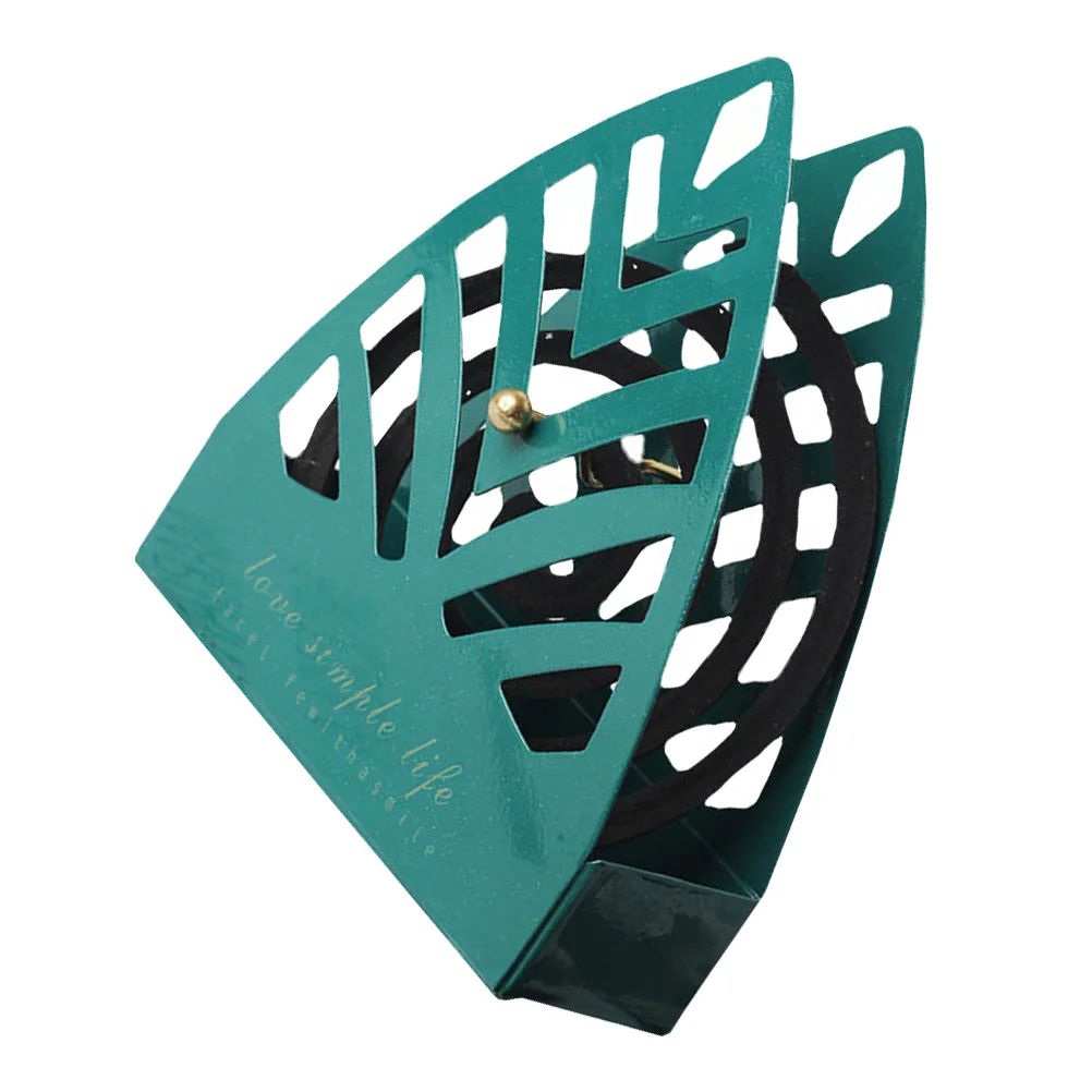 1pc pendurado suporte de ferro oco design queimador de incenso à prova de fogo de isolamento térmico para decoração de casa interior