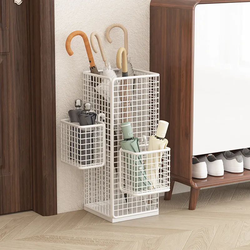 Umbrella Storage Rack Hotel Lobby&Home Use High-Capacity Storage Umbrella Rack Nordic Metal Freestanding Umbrella Stand