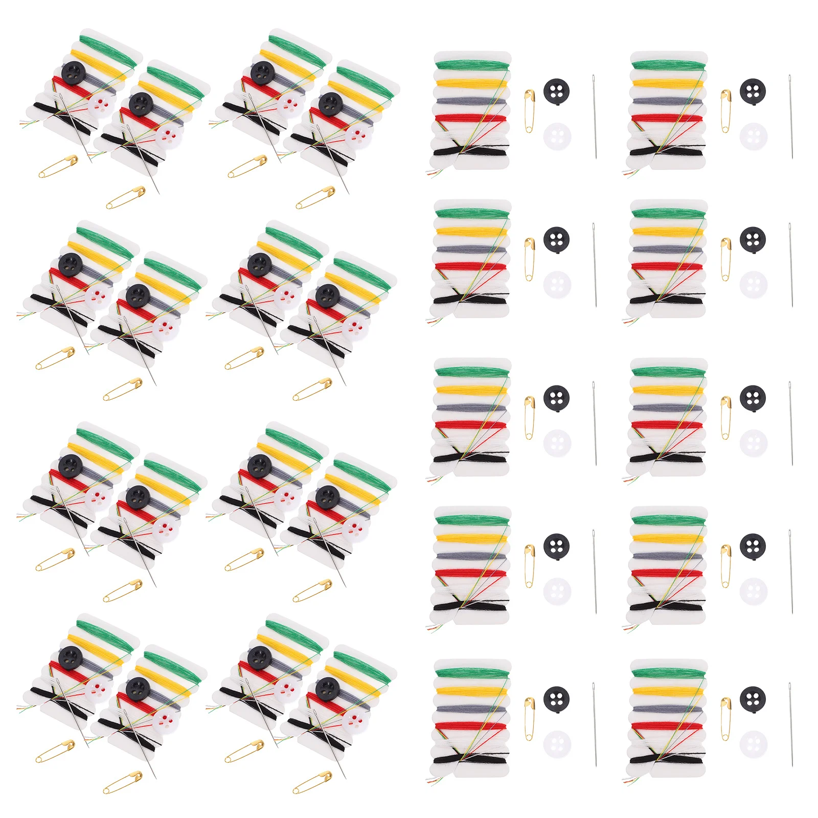 

100pcs Sewing Kit Portable Mini Mending Kit For Home Hotel Travel Dress Making Quilting Diy Thread Needle Button Small Sewing