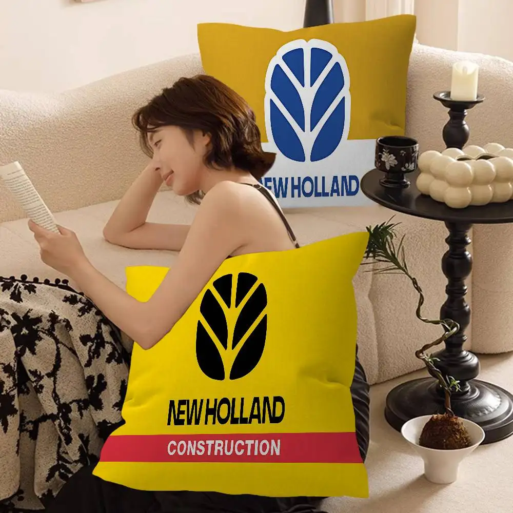New Holland Logo Cushion Cover Decorative Pillow Sofa Home Decor Case Pillow Cases