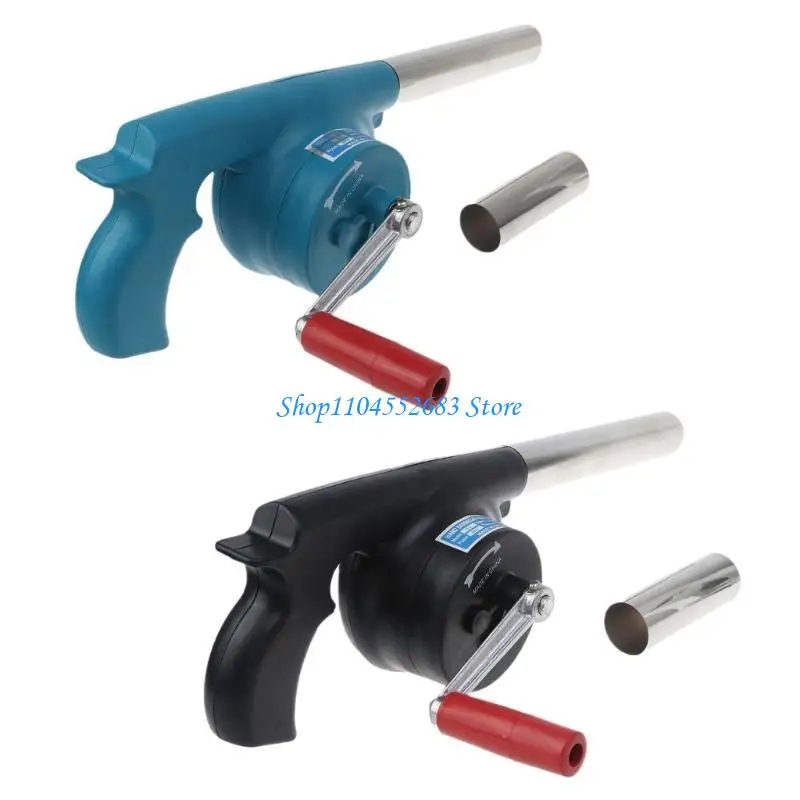 Y6gd manual soplador aire barbacoa aire libre ventilador barbacoa portátiles portátiles a mano BBQ Bellows