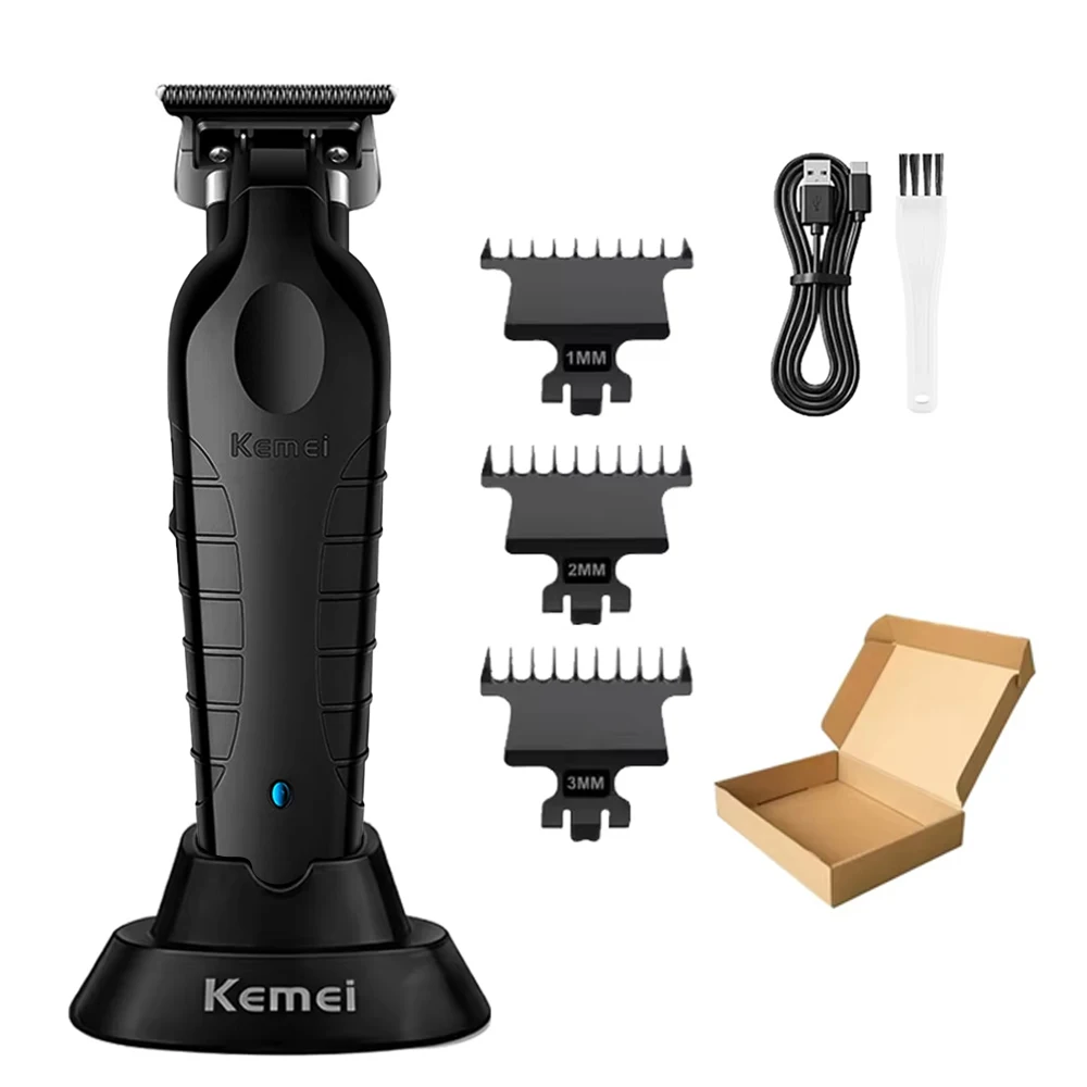 Kemei Professionele Haartrimmer Set Snel Oplaadbaar Barbier Haarknipmachine Oplaadbaar KM-2296 KM-2299 Tondeuses Met Oplaadstation