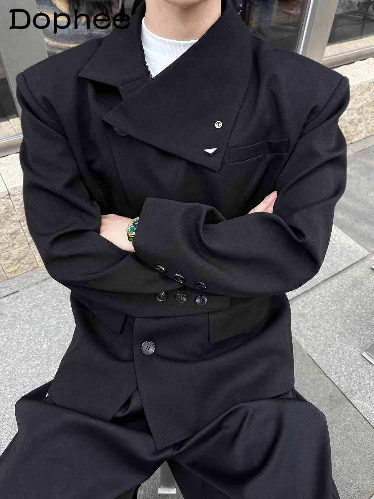 

Модные мужские пиджаки 2026: Новые, стильные, удобные, приталенные пальто для мужчин, простые, комфортные, с длинным рукавом, уникальные блейзеры