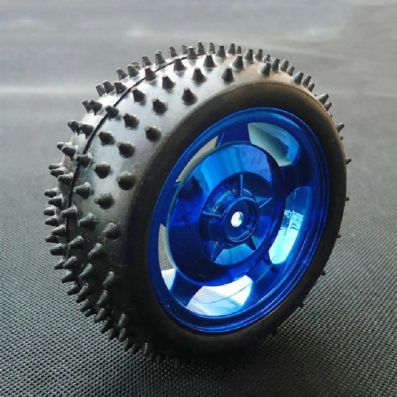 Austar 85mm Rubber Small Car Wheels 2 pieces 38mm Width, Smart Line‑Tracking Car Robot Wheels, Wholesale RC Toy Tires Accessorie