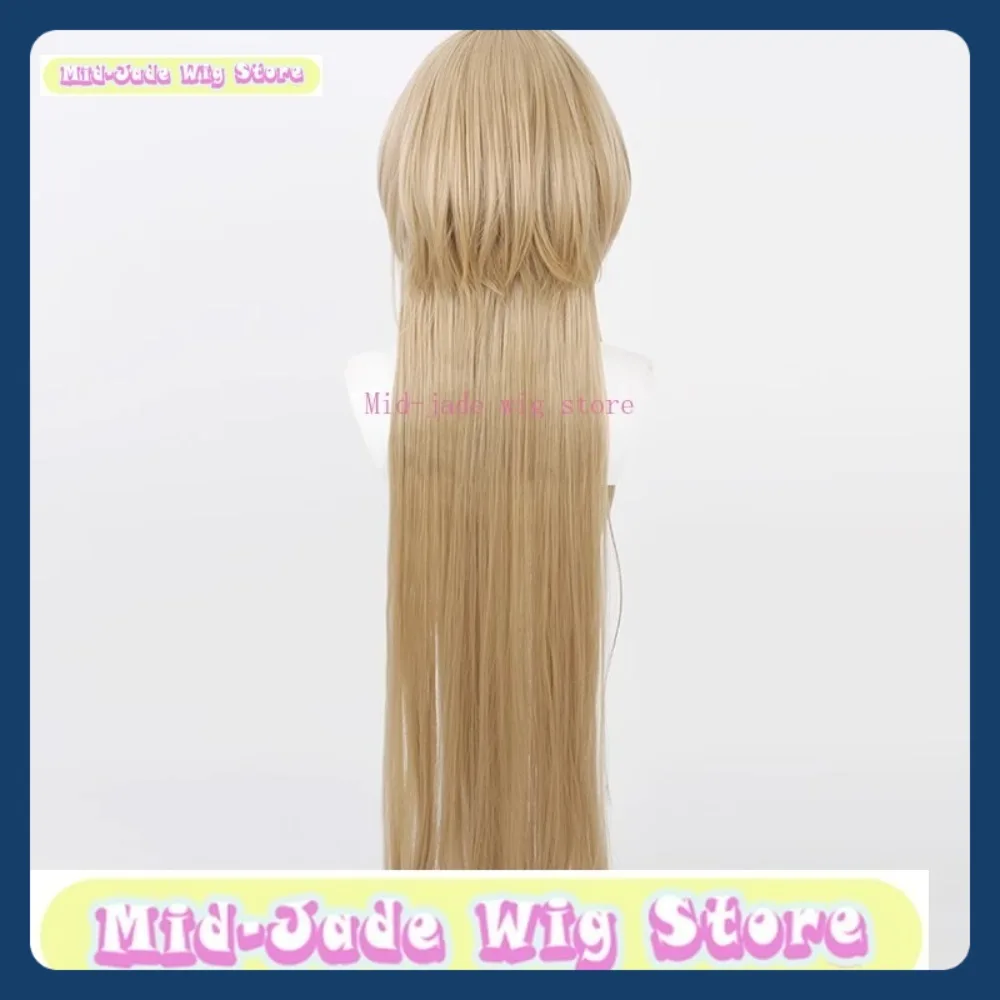 منتصف اليشم متجر شعر مستعار NIJISANJI Fura Kanato الشعر الطويل VTuber شعر مستعار تأثيري أنيمي لعبة لعب الأدوار هالوين ملابس تنكرية للحفلات الدعائم